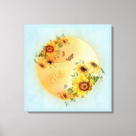 DARSHAN van de Zon - Ingewikkeld Canvas Afdruk (Voorkant)