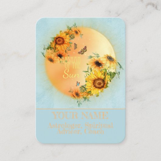 DARSHAN van de Zon - Visitekaartje (Voorkant)