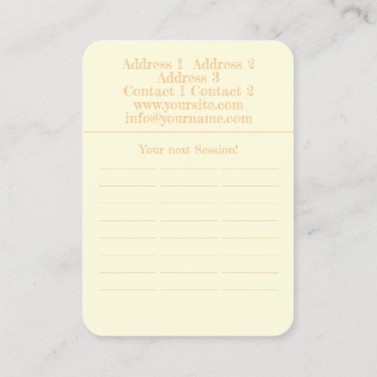 DARSHAN van de Zon - Visitekaartje (Achterkant)