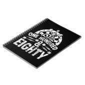 Dart 180 One hundret and 80 Darts Player Notitieboek (Linkerzijde)