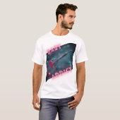 DART ADDICT Neonpijlontwerp T-shirt (Voorkant volledig)