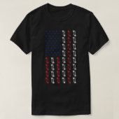 Dart American Flag Bullschutter Patriotic Darts Ga T-shirt (Design voorkant)