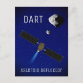 DART Asteroïde Deflecterende ruimtevaartuigen Briefkaart (Voorkant)
