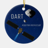 DART Asteroïde Deflecterende ruimtevaartuigen Keramisch Ornament (Voorkant)