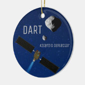 DART Asteroïde Deflecterende ruimtevaartuigen Keramisch Ornament (Links)