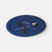 DART Asteroïde Deflecterende ruimtevaartuigen Papieren Bordje (Gekanteld)