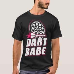 Dart Babe Darts Speler Darts Dames Vrouwen Meisjes T-shirt