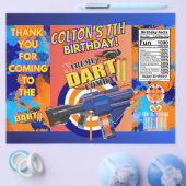 Dart Battle Birthday Chip Bag! Flyer (Enkel)