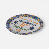 Dart Birthday Party Militaire Camo Soldaten Papieren Bordje (Gekanteld)