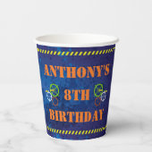 Dart Blaster Soldier Birthday Party Papieren Bekers (Achterkant)