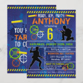 Dart Blaster Wars Party Boys Verjaardag Kaart (Voorkant / Achterkant)