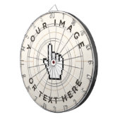 Dart Board - Aangepast (voeg afbeelding/tekst toe) Dartbord (Voorkant Rechts)