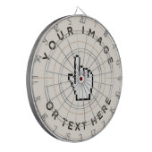 Dart Board - Aangepast (voeg afbeelding/tekst toe) Dartbord (Voorkant Links)