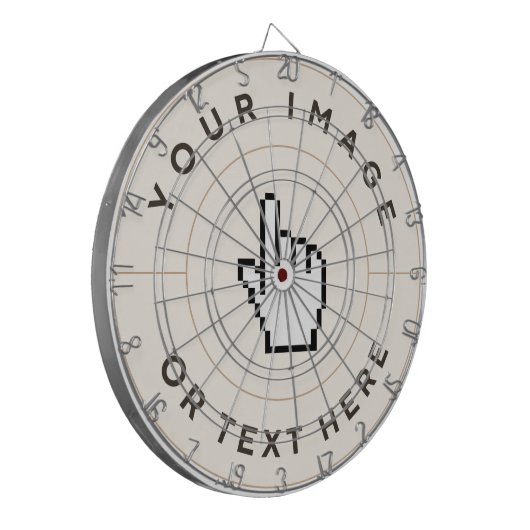 Dart Board - Aangepast (voeg afbeelding/tekst toe) Dartbord (Voorkant Links)