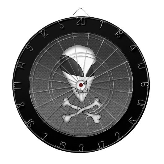 Dart Board - Area 51 Skull & Crossbones Dartbord (Voorkant)