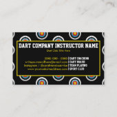 Dart Board Black Visitekaartje (Achterkant)