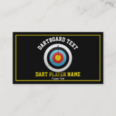 Dart Board Black Visitekaartje (Voorkant)