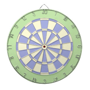 Dart Board: Cream, Bleek Paars en licht groen Dartbord