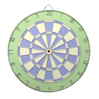Dart Board: Cream, Bleek Paars en licht groen Dartbord