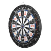 Dart Board Custom voor Bedrijf van Boss naar Perso Dartbord (Voorkant Rechts)
