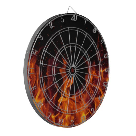 Dart Board/Flames Dartbord (Voorkant Links)
