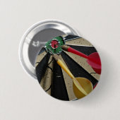 Dart board game ronde button 5,7 cm (Voorkant /achterkant)