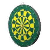 Dart Board: Geel, groen en donkergroen Dartbord (Voorkant Rechts)
