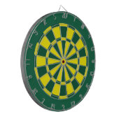 Dart Board: Geel, groen en donkergroen Dartbord (Voorkant Links)
