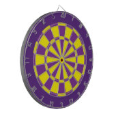 Dart Board: Geel, Paars en donker Paars Dartbord (Voorkant Links)