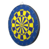 Dart Board: Geel, zeemacht en blauw Dartbord (Voorkant Rechts)