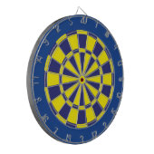 Dart Board: Geel, zeemacht en blauw Dartbord (Voorkant Links)