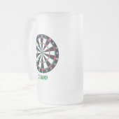 Dart Board gepersonaliseerd Matglas Bierpul (Voorkant links)