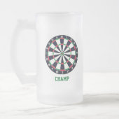 Dart Board gepersonaliseerd Matglas Bierpul (Links)