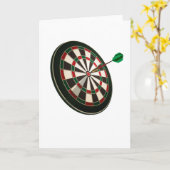 Dart Board Gift Dartist Darts Throing Kaart (Gele Bloem)