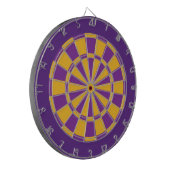 Dart Board: Goud, Paars en donker Paars Dartbord (Voorkant Links)