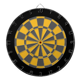 Dart Board: Goud, steenkoolgrijs en zwart Dartbord