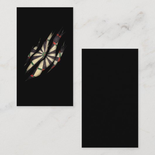 Dart Board Hobby Darts Player Visitekaartje (Voorkant / Achterkant)
