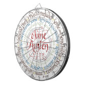Dart Board - Jane Austen Period Dramas Dartbord (Voorkant Rechts)