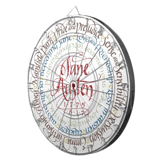 Dart Board - Jane Austen Period Dramas Dartbord (Voorkant Rechts)