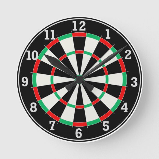 Dart Board Klok klein (Voorkant)