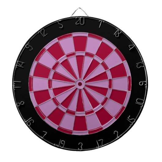 Dart Board: lavender, maroon en zwart Dartbord (Voorkant)