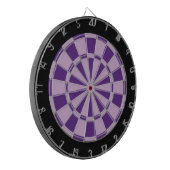 Dart Board: Licht Paars, donker Paars en zwart Dartbord (Voorkant Links)