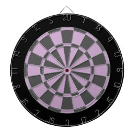Dart Board: Licht Paars, koolgrijs en zwart Dartbord