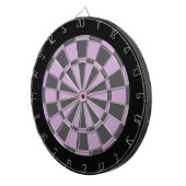 Dart Board: Licht Paars, koolgrijs en zwart Dartbord (Voorkant Rechts)
