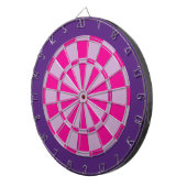Dart Board: Licht Paars, roze en donker Paars Dartbord (Voorkant Rechts)