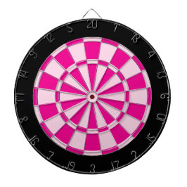 Dart Board: lichtroze, donkerroze en zwart Dartbord