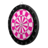 Dart Board: lichtroze, donkerroze en zwart Dartbord (Voorkant Rechts)