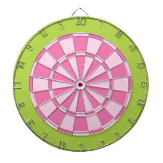 Dart Board: Lichtroze en kalkgroen Dartbord