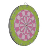 Dart Board: Lichtroze en kalkgroen Dartbord (Voorkant Links)