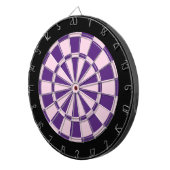 Dart Board: lichtroze, Paars en zwart Dartbord (Voorkant Rechts)